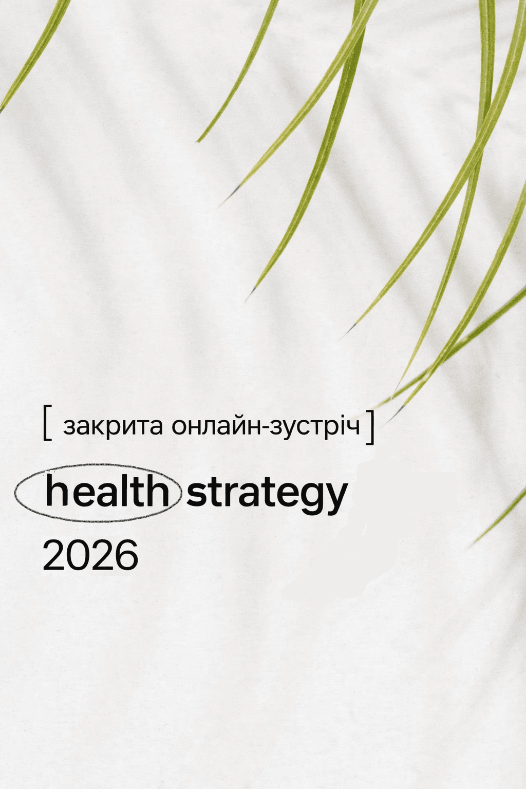 Health Strategy 2026 – закрытая онлайн встреча